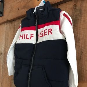 Tommy Hilfiger toddler puffy vest and shirt